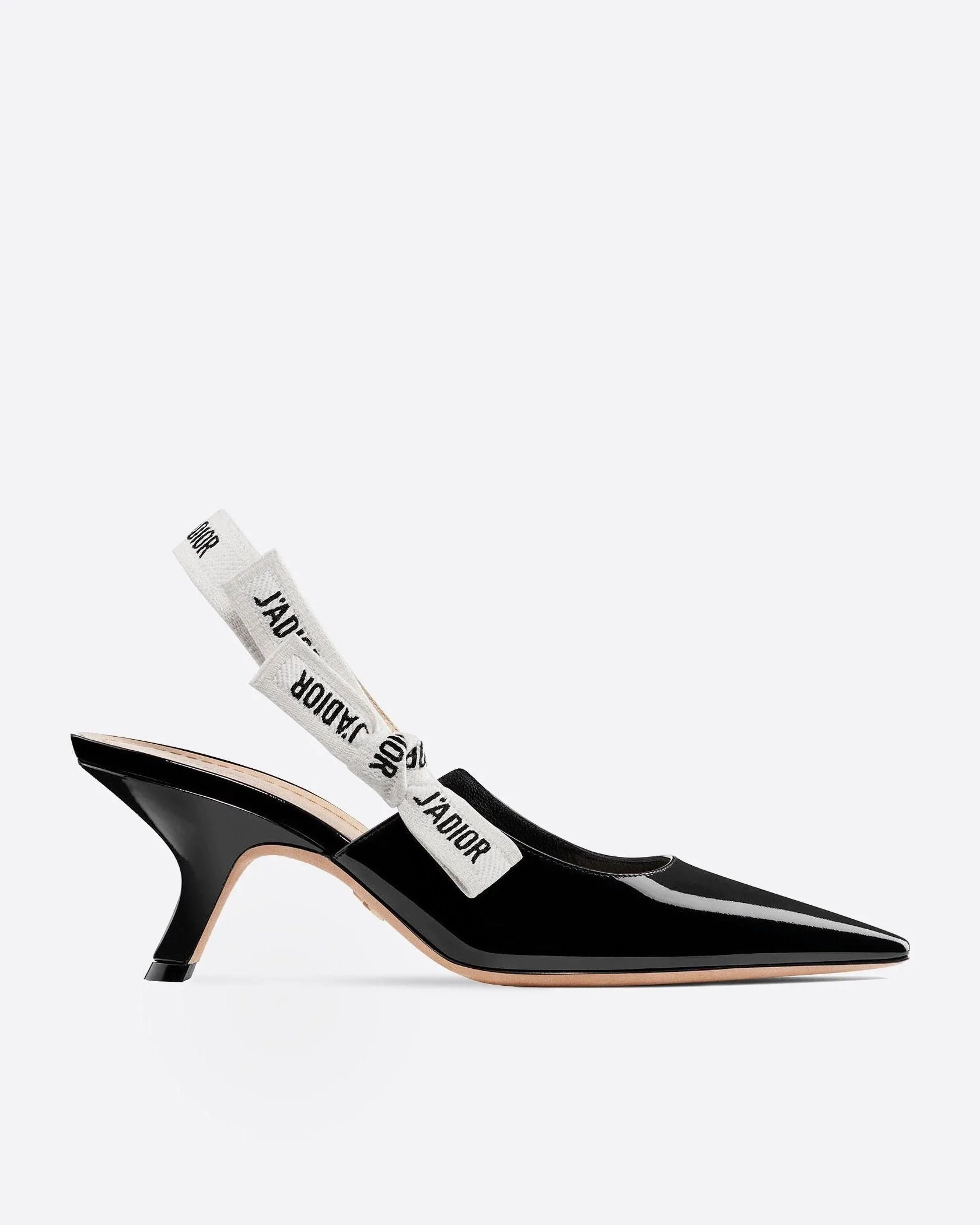 Dior J'Adior Black Patent Calfskin Slingback