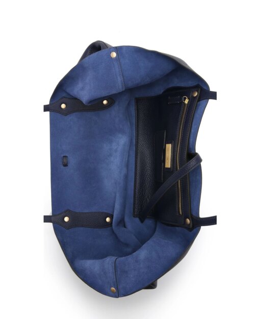 Annabel Ingall Isabella Large Leather Tote. Navy
