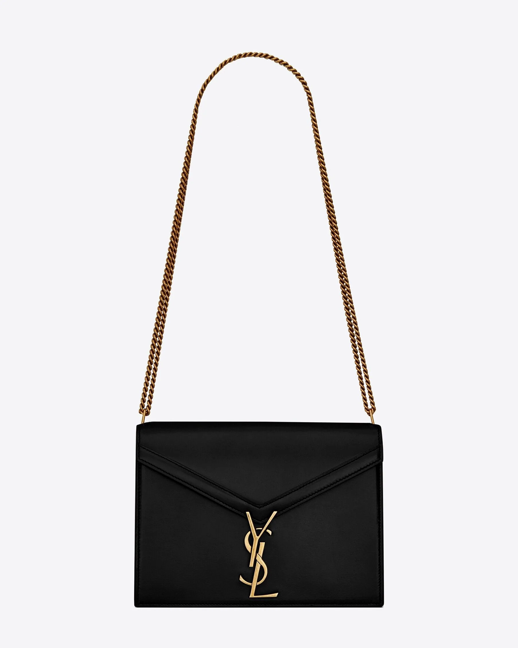 Saint Laurent Cassandra Monogram Clasp Bag In Smooth Leather