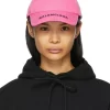 Balenciaga Women's Logo Cap in pink