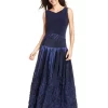 Patra Sleeveless Pleated Soutache Gown-PATRA-Fashionbarn shop