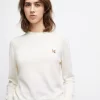 Maison Kitsuné Merinos R-Neck Pullover Fox Head Patch
