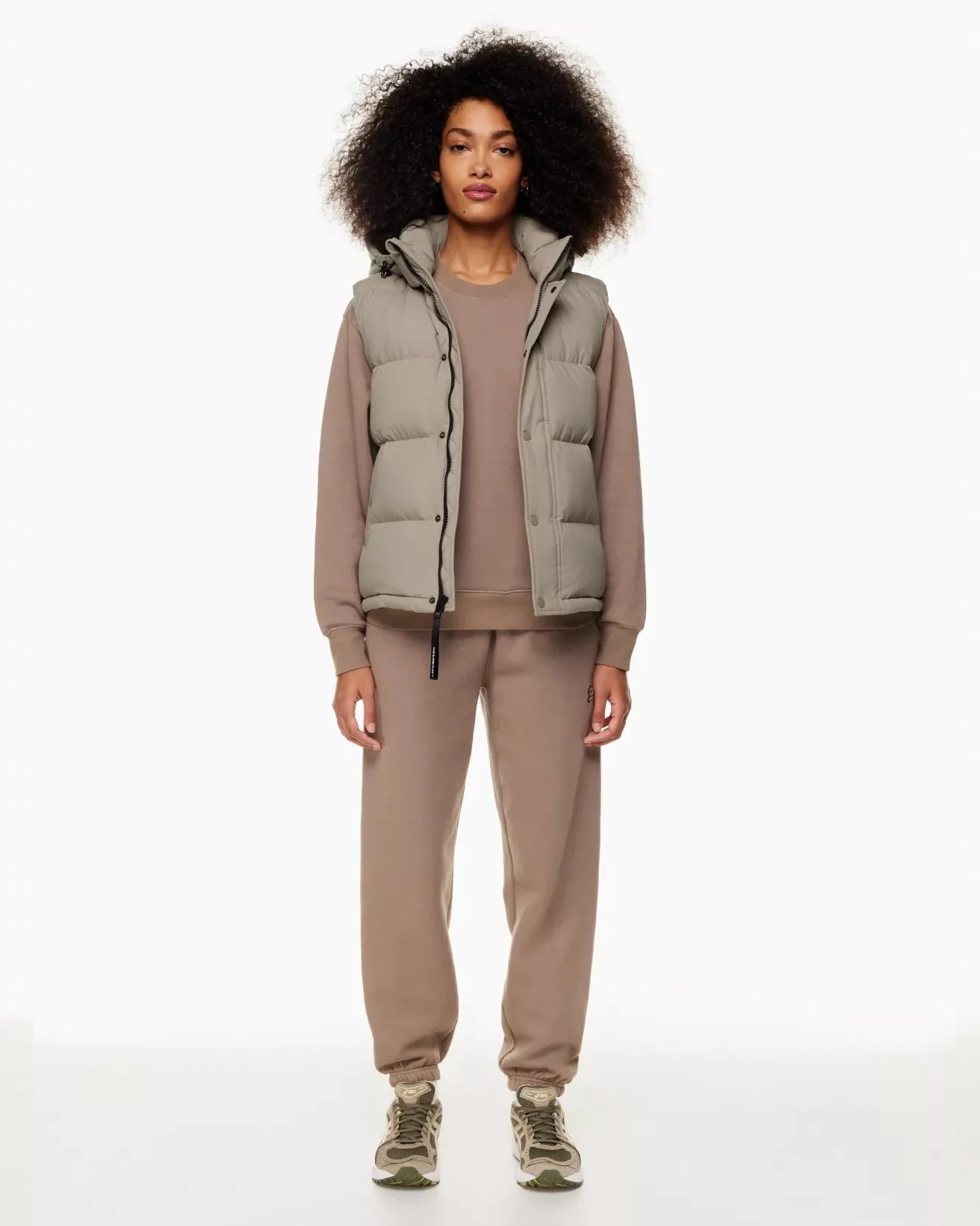 Aritzia Tna The Super Puff™ Taupe Vest Goose-Down Puffer Vest