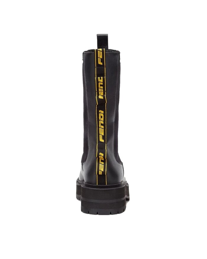 Fendi Black Promenades Biker Boots