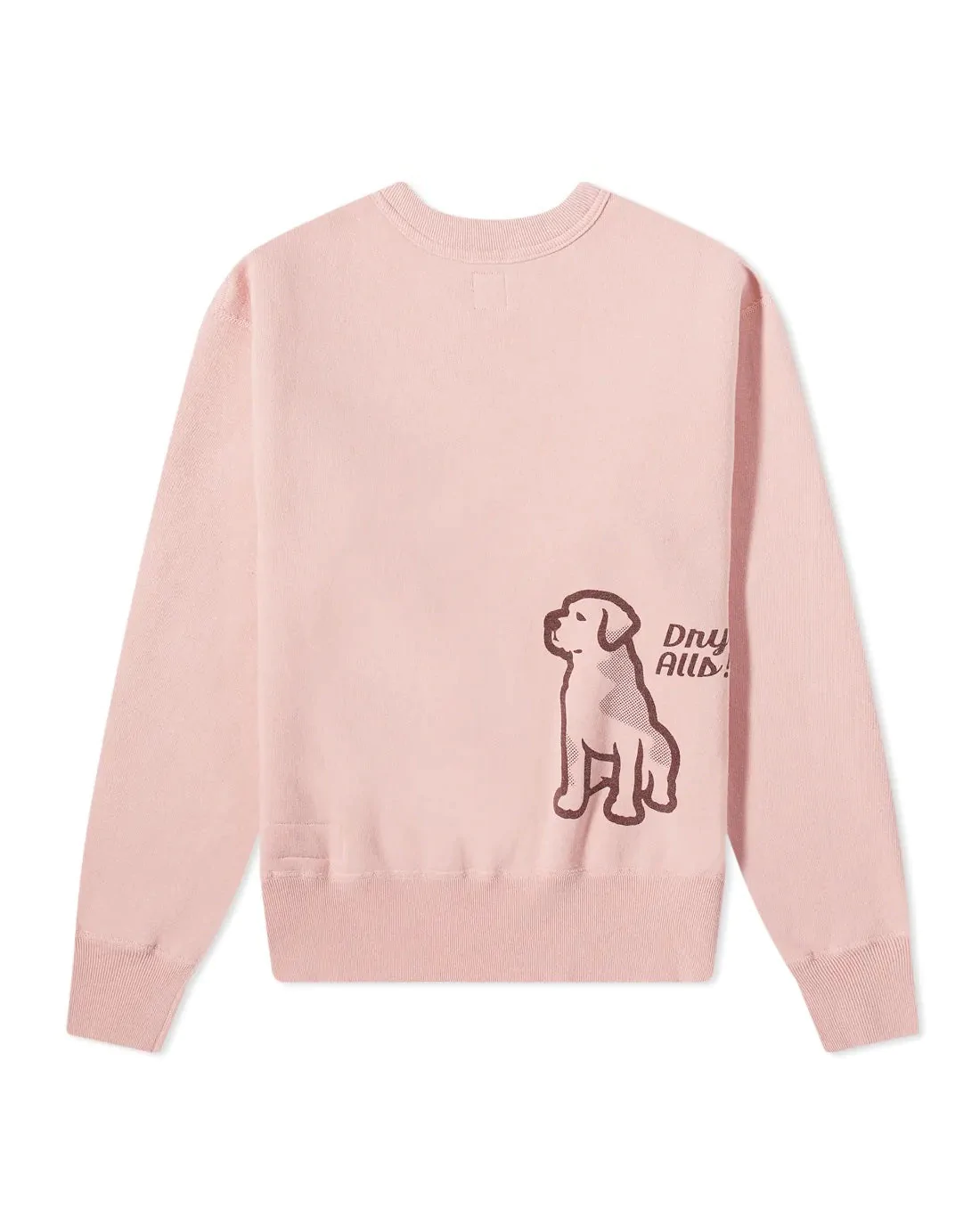 Human Made Pink Bulldog Crew Neck Sweatshirt