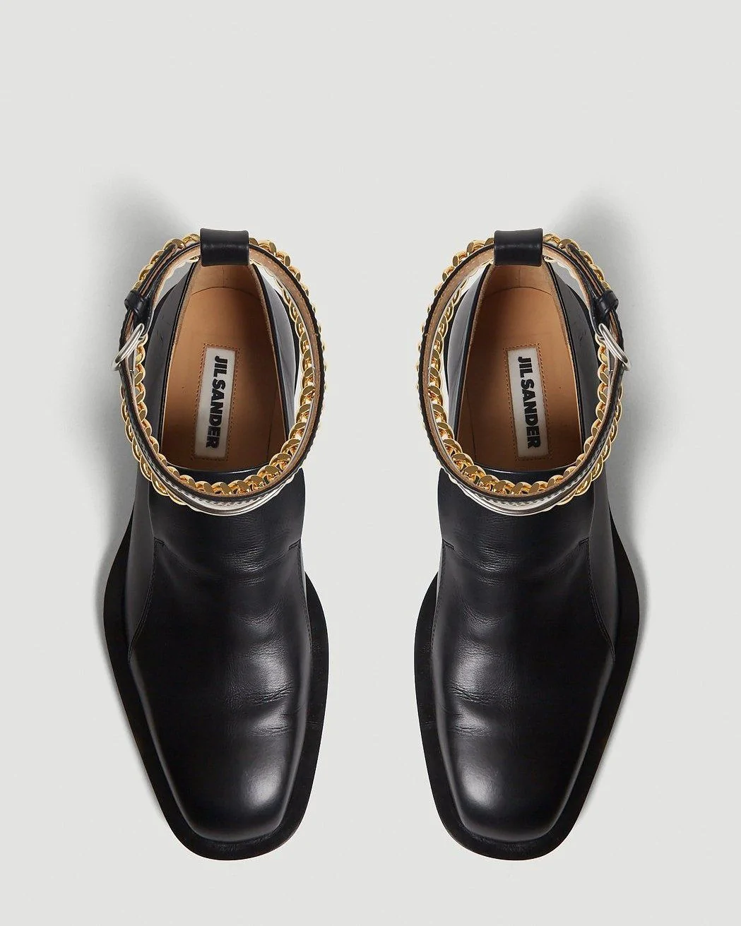 Jil Sander Anklet Loafers in Black