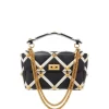 Valentino Garavani Large Roman Stud Leather Shoulder Bag