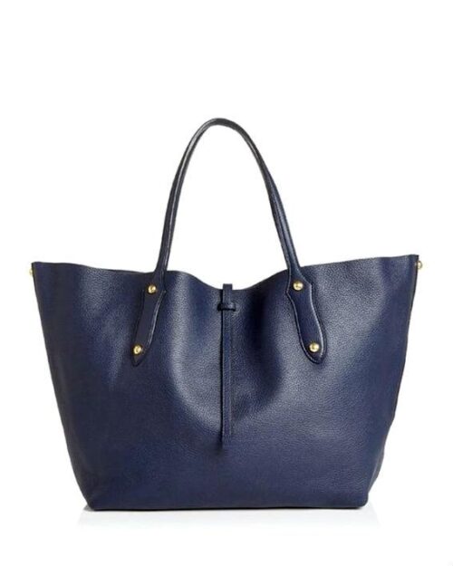 Annabel Ingall Isabella Large Leather Tote. Navy