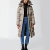 Mackage Eliane Foil Shield Maxi Down Coat With Pillow Collar