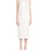 Monique Lhuillier Women's White 2-piece Mock Neck Faux Lace Dress