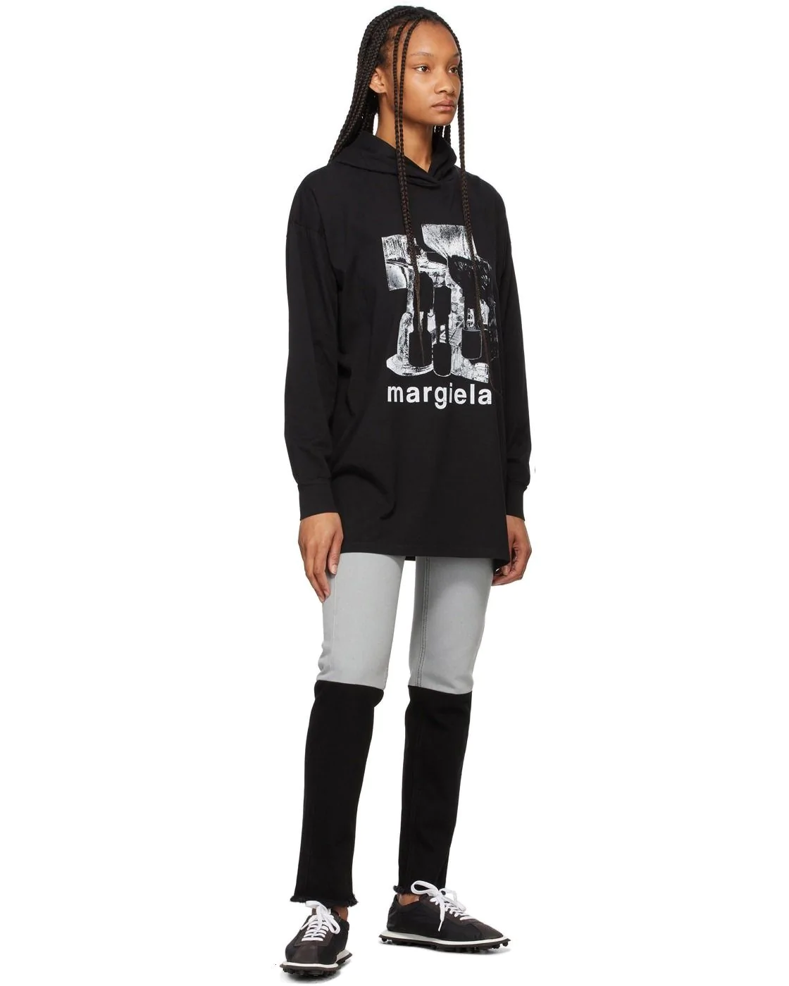 MM6 Maison Margiela Black 6 Racer Sneakers