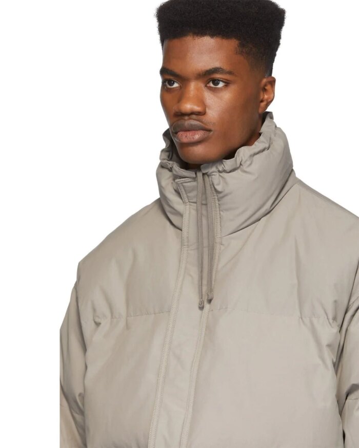 Essentials Fear Of God Grey Puffer Jacket