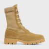 Celine Outdoor Lace Up Boot In Suede Calfskin & Nylon Tan