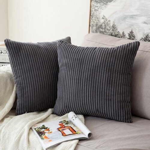 Nordic Super-Soft Decor Striped Velvet Corduroy Decorative Pillows