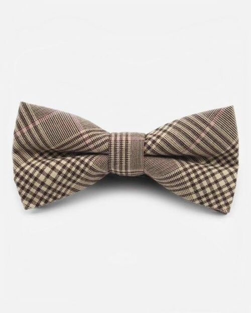 Men's 100% Cotton Designer Plaid Bow Tie