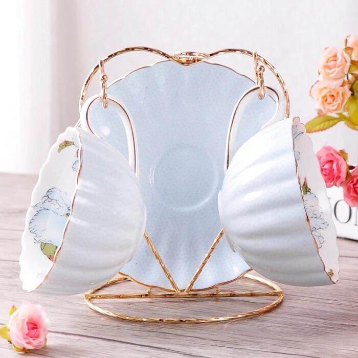 British High-Grade Bone China Coffee Cup Set