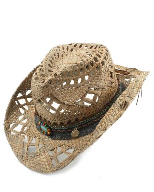 Men's 100% Natural Straw Handmade Cowboy Hat