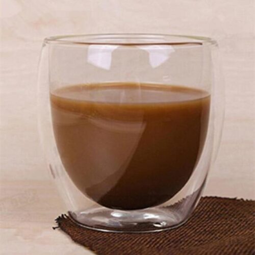 Double Wall Glass Handle Coffee Glasses Cups & Heart Love Shaped Double Wall Glasses Cups