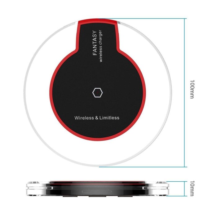 Ultra Slim QI Wireless Fast Charger Universal Charging Pad