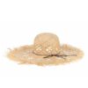 Women's Wide Brim Straw Hollow Out Beach Sunhat
