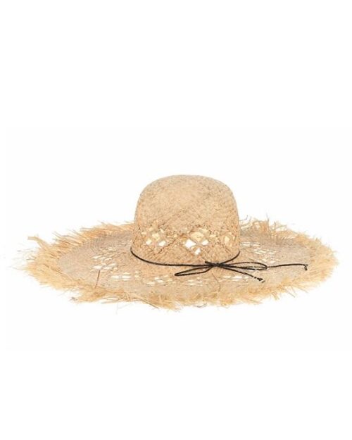 Women's Wide Brim Straw Hollow Out Beach Sunhat 