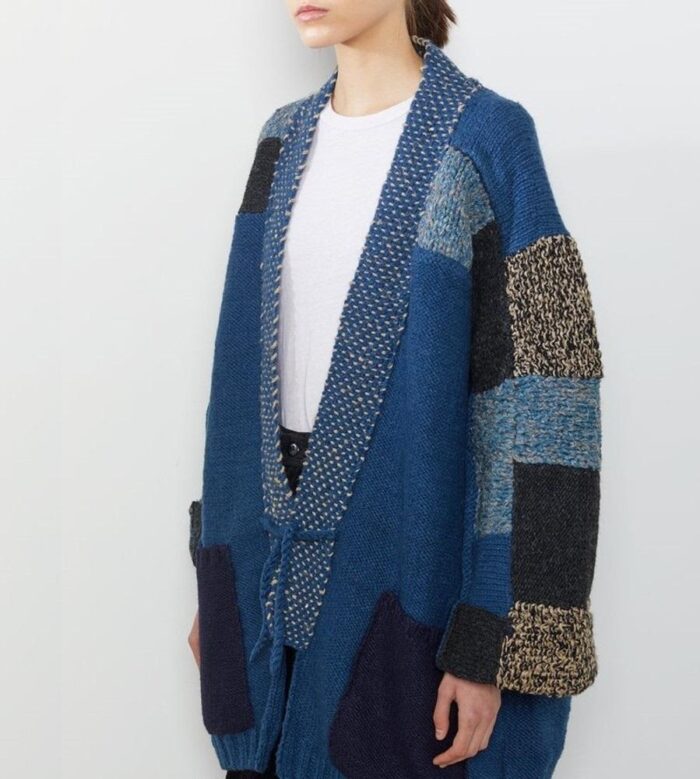Kapital Hand Knit Tsugihagi Kesa Cardigan