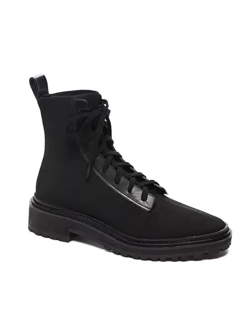 Loeffler Randall Brady Stretch Knit Combat Boots
