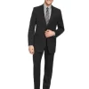 DKNY Trim Fit Mens Wool 2-Piece Business Suit