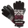 Isotoner Signature Chenille Snowflake Knit Palm SmarTouch Tech Gloves One Size