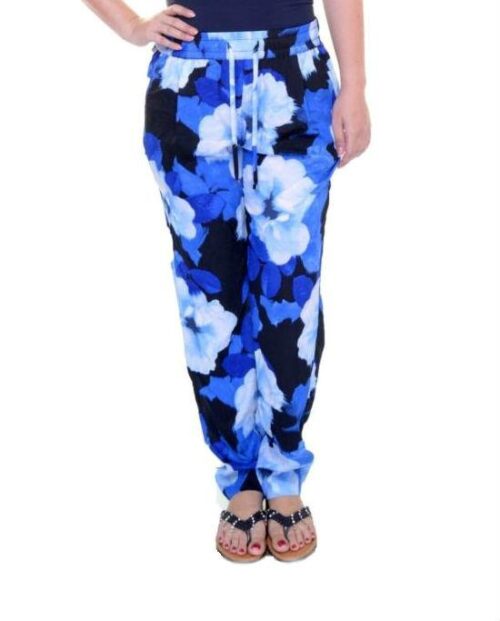 Calvin Klein Blue Printed Drawstring Pants