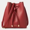 Lauren Ralph Lauren Dryden Debby II Mini Leather Drawstring Bag