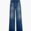 Celine Jane Flared High Waist Jeans In Dark Union Wash