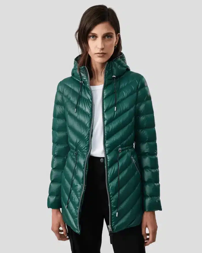 Mackage Tara lightweight down jacket with drawcord waist