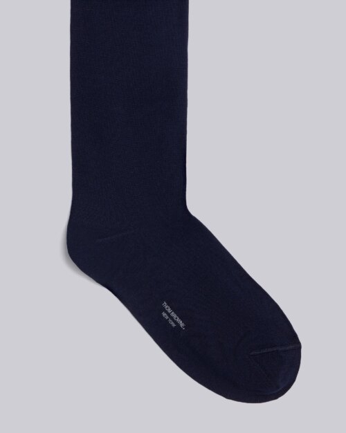 Thom Browne 4-Bar Knee-High Nylon Blend Blue Sock