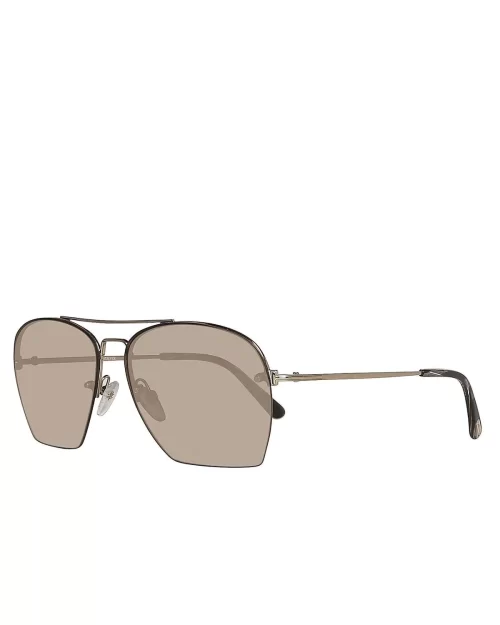 Tom Ford Women's FT0505 28E Whelan Square Gold / Brown Sunglasses