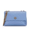 Tory Burch Kira Chevron Convertible Shoulder Bag, Bluewood