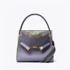 Tory Burch Lee Radziwill Pebbled Small Double Bag