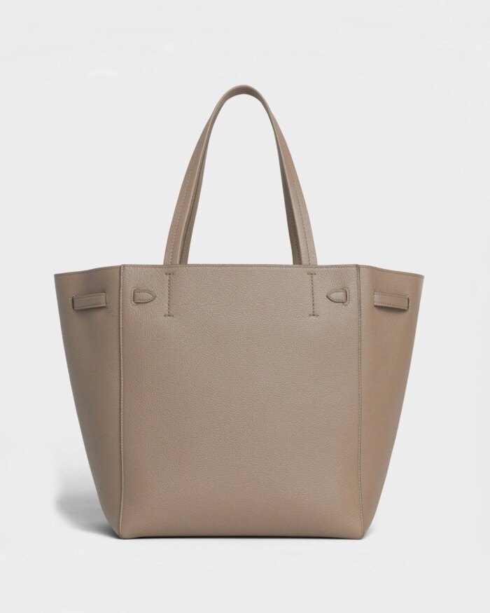 Celine Small Cabas Phantom In Soft Grained Calfskin Taupe