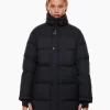 Aritzia The Super Puff™ Black Mid-Length Goose-Down Puffer Jacket