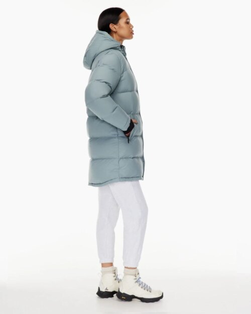 Aritzia The Super Puff™ Blue Mid-Length Goose-Down Puffer Jacket