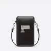 Dior Men's Black Smooth Calfskin Vertical Pouch