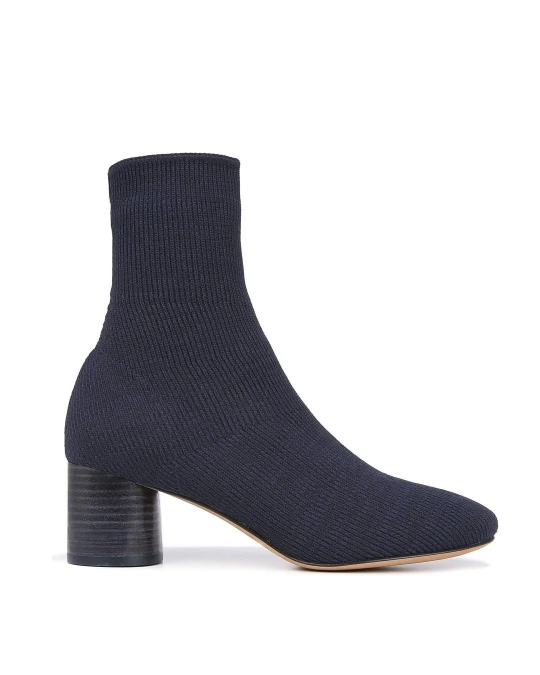 Vince Tasha Rib-Knit Cylinder Heel Sock Booties