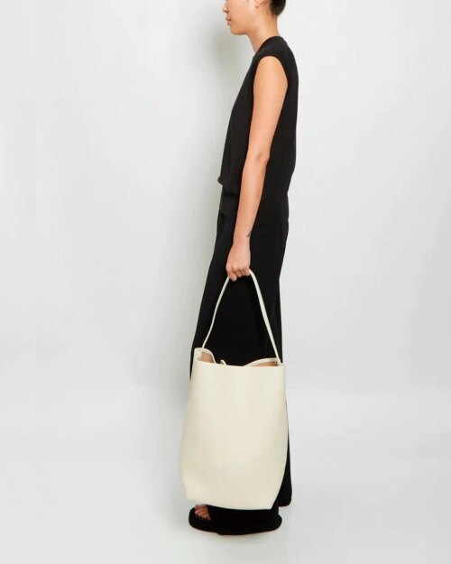 The Row Large N/S Park Tote in Leather