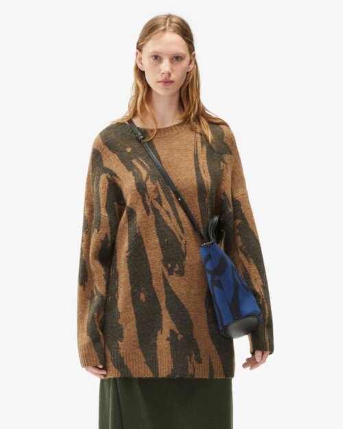 Kenzo 'Pleat Camo' Jumper Dress