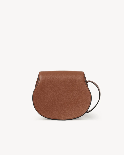 Chloe Marcie Logo-Embossed Crossbody Bag in Tan