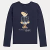 Polo Ralph Lauren Girls Polo Bear Cotton Long-Sleeve Tee