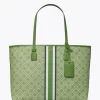 Tory Burch T Monogram Coated Canvas Tote Bag