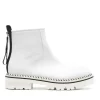 AGL White Contrast-Stitch Boots