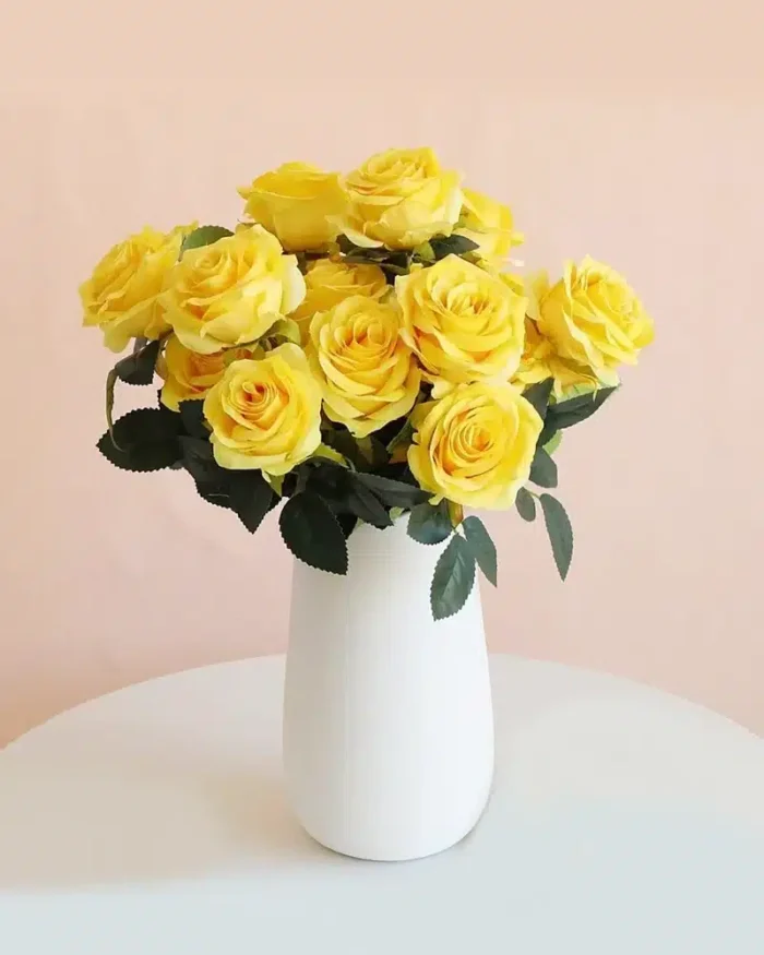 Floral 10 Heads Rose Bouquet Artificial Flowers - Image 2