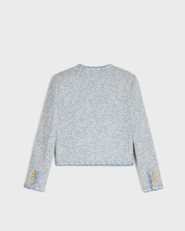 Celine Cardigan Jacket In Wool Natte - Image 2